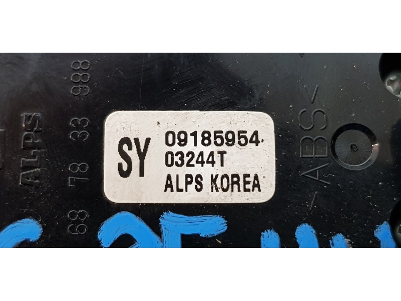 Recambio de mando elevalunas delantero izquierdo para opel vectra c berlina comfort referencia OEM IAM 09185954   Recambio de mando elevalunas delantero izquierdo para opel vectra c berlina comfort referencia OEM IAM 09185954