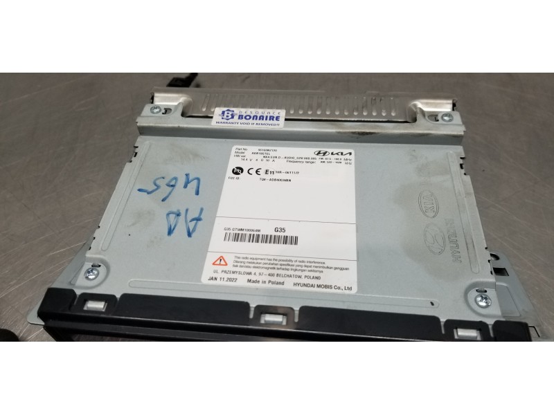 Recambio de sistema audio / radio cd para hyundai tucson klass referencia OEM IAM 96160N7120  