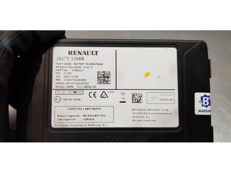 Recambio de modulo electronico para renault espace v icon referencia OEM IAM 8201652645  