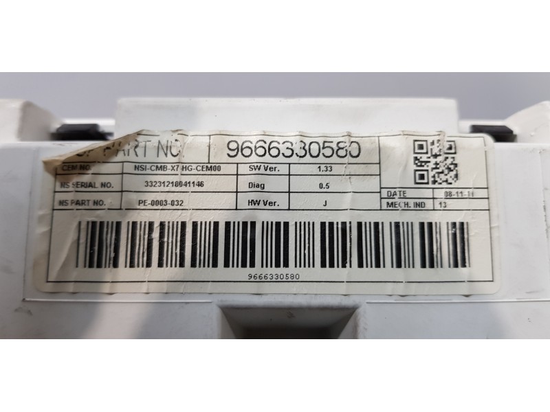 Recambio de cuadro instrumentos para citroen c5 station wagon exclusive referencia OEM IAM 9666330580   Recambio de cuadro instrumentos para citroen c5 station wagon exclusive referencia OEM IAM 9666330580