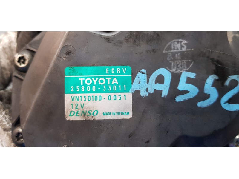 Recambio de valvula egr para toyota auris active referencia OEM IAM 2580033011  
