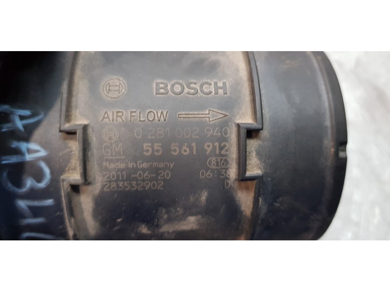 Recambio de caudalimetro para opel meriva b selective referencia OEM IAM 55561912   Recambio de caudalimetro para opel meriva b selective referencia OEM IAM 55561912