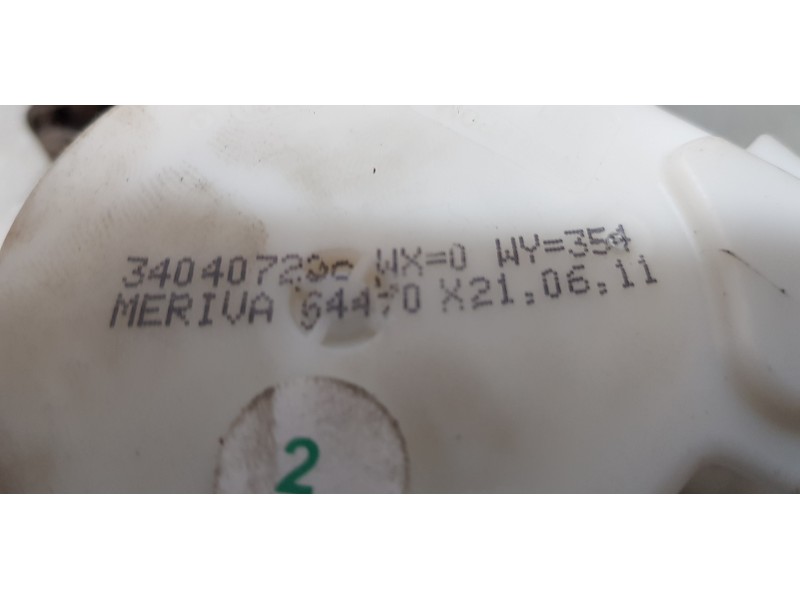 Recambio de cinturon seguridad delantero derecho para opel meriva b selective referencia OEM IAM 34040728C  