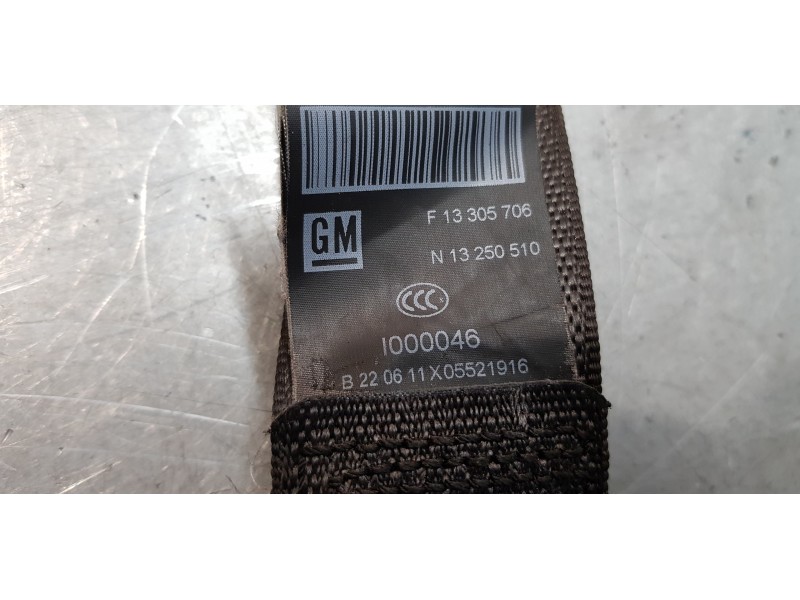 Recambio de cinturon seguridad delantero derecho para opel meriva b selective referencia OEM IAM 34040728C  