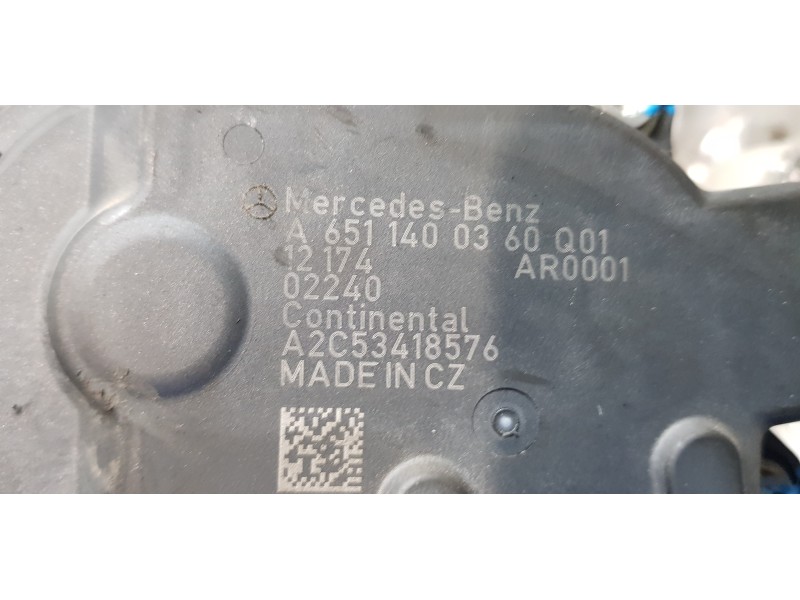 Recambio de valvula egr para mercedes clase c (w204) berlina 2.1 cdi cat referencia OEM IAM A6511400360  