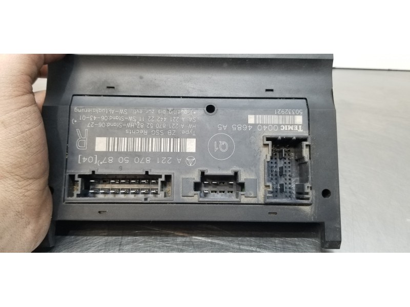 Recambio de centralita asientos para mercedes clase s (w221) berlina 420 / 450 cdi (221.028) referencia OEM IAM A2218705087  