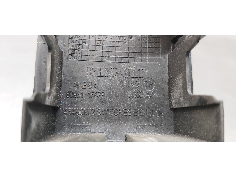 Recambio de mando elevalunas delantero izquierdo para renault clio iv authentique referencia OEM IAM 254118044R 809611667R 