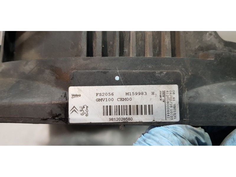 Recambio de electroventilador para citroen c-elysée exclusive referencia OEM IAM 9812028580   Recambio de electroventilador para citroen c-elysée exclusive referencia OEM IAM 9812028580