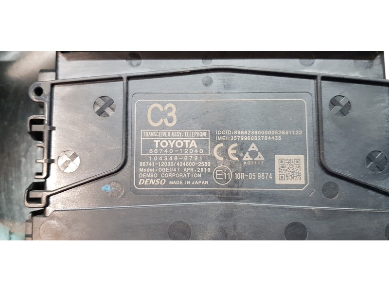 Recambio de modulo electronico para toyota corolla (e21) hybrid active referencia OEM IAM 8674012040 1043486731 