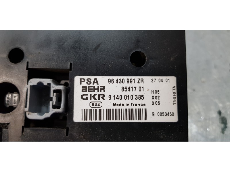 Recambio de mando climatizador para peugeot 307 (s1) xt referencia OEM IAM 96430991ZR   Recambio de mando climatizador para peugeot 307 (s1) xt referencia OEM IAM 96430991ZR