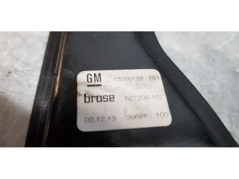 Recambio de elevalunas delantero derecho para opel zafira tourer expression referencia OEM IAM 13260138   Recambio de elevalunas delantero derecho para opel zafira tourer expression referencia OEM IAM 13260138