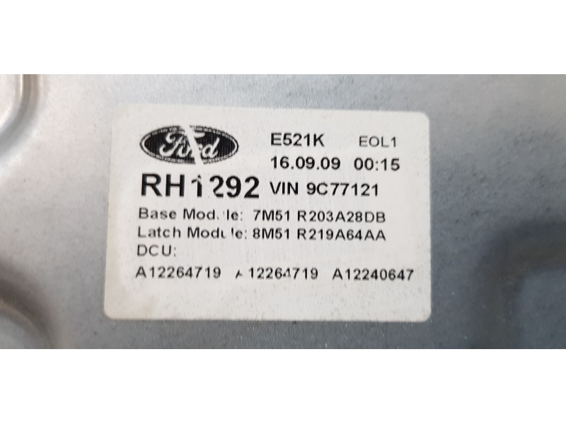 Recambio de elevalunas delantero derecho para ford c-max (cb3) trend referencia OEM IAM 7M51R045H16A  