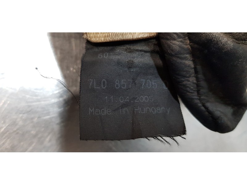 Recambio de cinturon seguridad delantero izquierdo para volkswagen touareg (7la) tdi r5 referencia OEM IAM 7L0857705D   Recambio de cinturon seguridad delantero izquierdo para volkswagen touareg (7la) tdi r5 referencia OEM IAM 7L0857705D