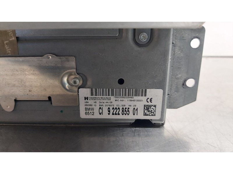 Recambio de sistema audio / radio cd para bmw x5 (e70) xdrive35d referencia OEM IAM 65129220074   Recambio de sistema audio / radio cd para bmw x5 (e70) xdrive35d referencia OEM IAM 65129220074