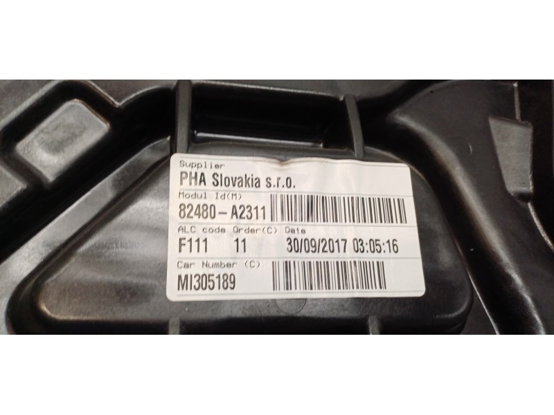 Recambio de elevalunas delantero derecho para kia cee´d business referencia OEM IAM 82481A2000 82480A2311  Recambio de elevalunas delantero derecho para kia cee´d business referencia OEM IAM 82481A2000 82480A2311