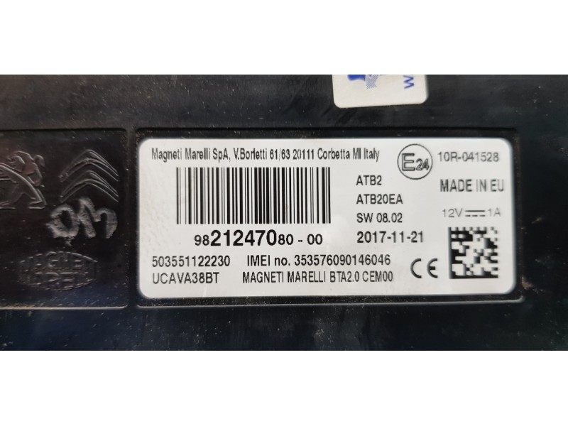 Recambio de modulo electronico para citroen c4 grand picasso exclusive referencia OEM IAM 9821247080   Recambio de modulo electronico para citroen c4 grand picasso exclusive referencia OEM IAM 9821247080