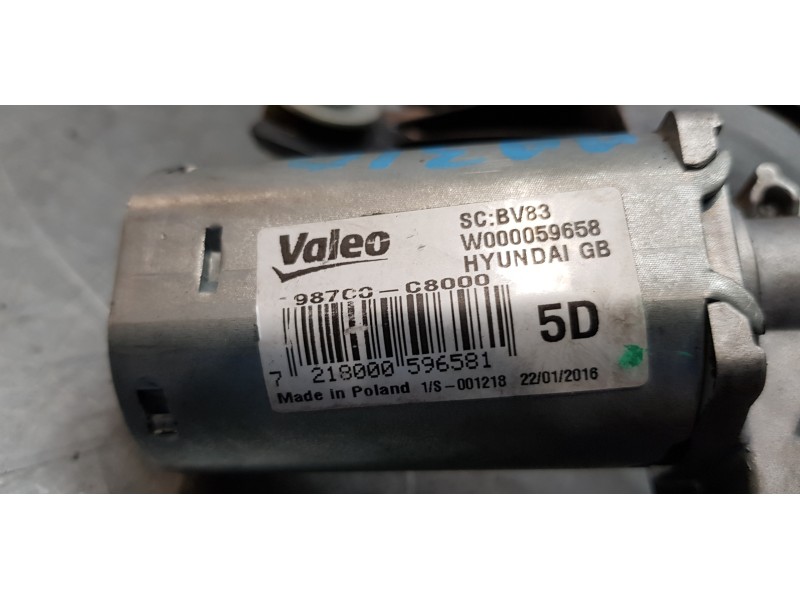 Recambio de motor limpia trasero para hyundai i20 classic referencia OEM IAM 98700C8000  