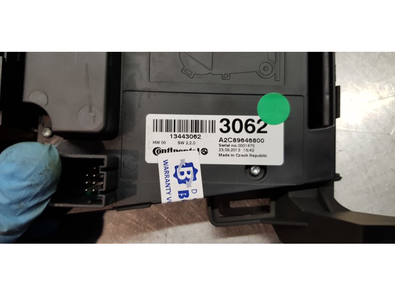 Recambio de sistema audio / radio cd para opel zafira tourer edition referencia OEM IAM 13443062   Recambio de sistema audio / radio cd para opel zafira tourer edition referencia OEM IAM 13443062