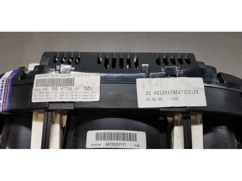 Recambio de cuadro instrumentos para mercedes clase clk (w207) coupe 350 cdi blueefficiency (207.322) referencia OEM IAM A212540
