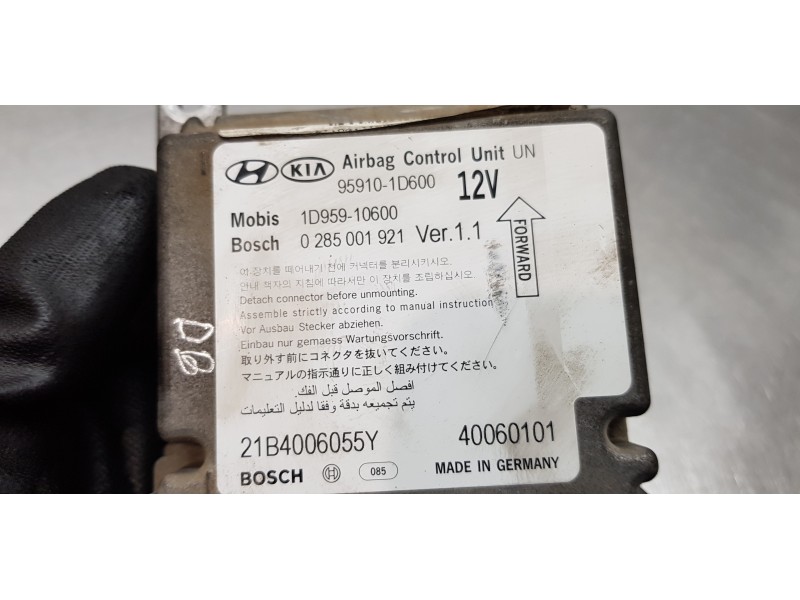 Recambio de centralita airbag para kia carens (un) active referencia OEM IAM 1D95910600  