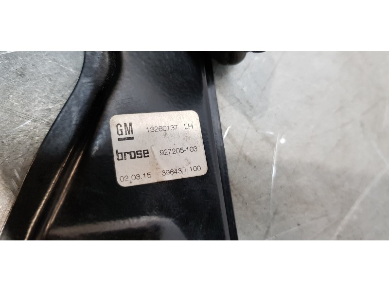 Recambio de elevalunas delantero izquierdo para opel zafira tourer expression referencia OEM IAM 13260137   Recambio de elevalunas delantero izquierdo para opel zafira tourer expression referencia OEM IAM 13260137