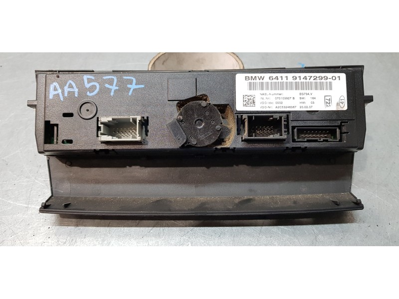 Recambio de mando climatizador para bmw serie 3 berlina (e90) 320d referencia OEM IAM 914729901   Recambio de mando climatizador para bmw serie 3 berlina (e90) 320d referencia OEM IAM 914729901