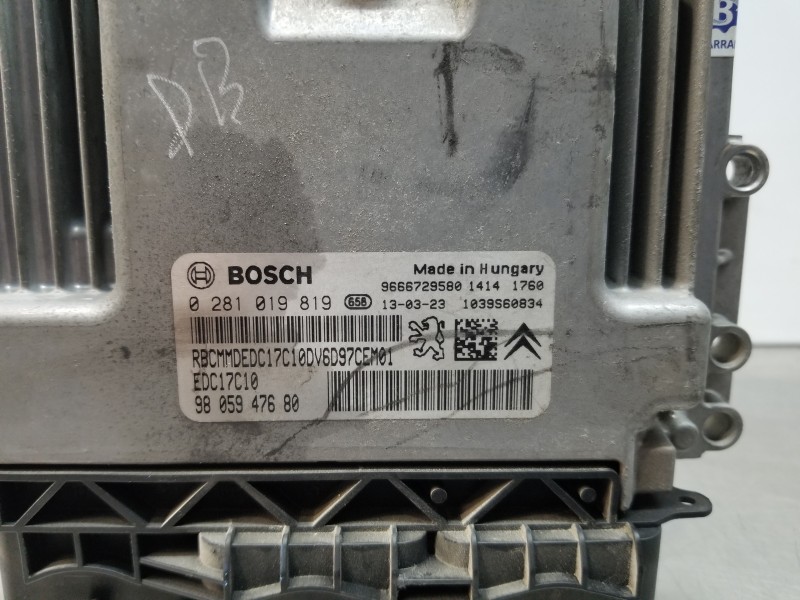Recambio de centralita motor uce para peugeot 2008 (--.2013) active referencia OEM IAM 9805947680 0281019819  Recambio de centralita motor uce para peugeot 2008 (--.2013) active referencia OEM IAM 9805947680 0281019819
