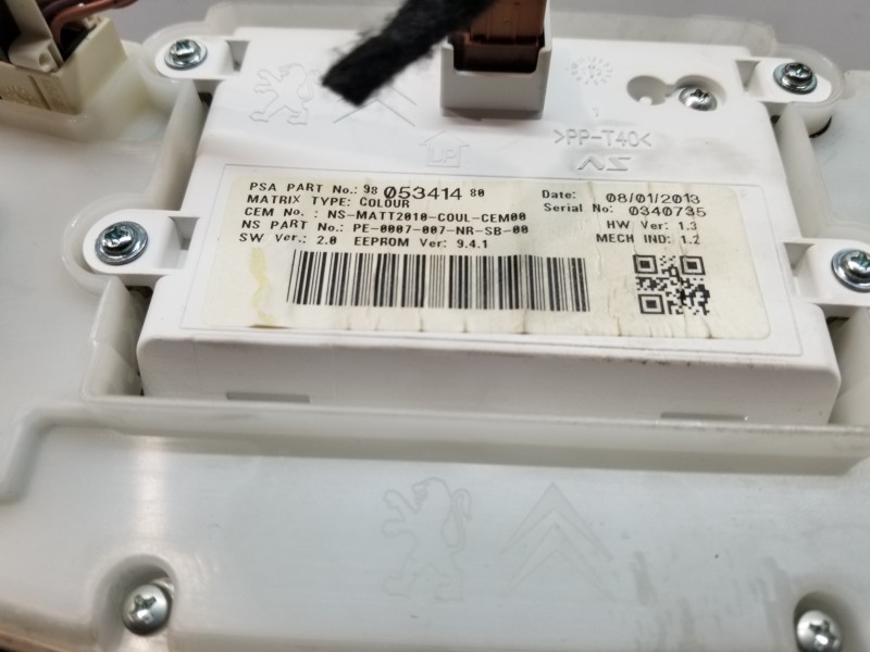 Recambio de cuadro instrumentos para peugeot 2008 (--.2013) active referencia OEM IAM 9805341480   Recambio de cuadro instrumentos para peugeot 2008 (--.2013) active referencia OEM IAM 9805341480