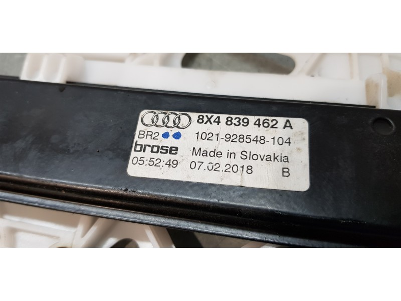 Recambio de elevalunas trasero derecho para audi a1 sportback (8xf) design referencia OEM IAM 8X4839462A  