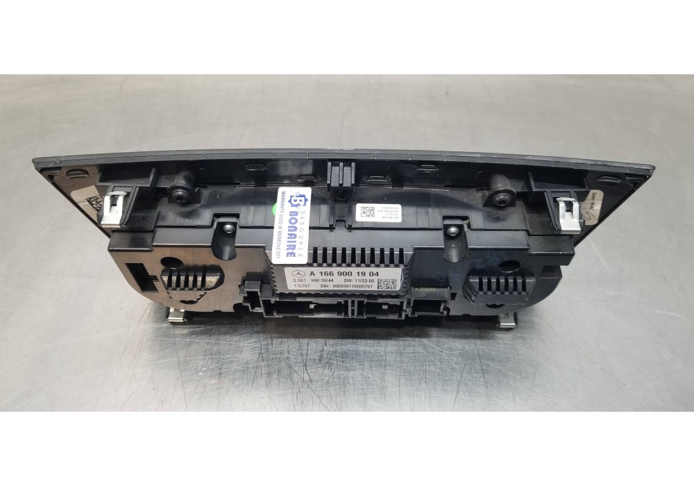 Recambio de mando climatizador para mercedes clase m (w166) ml 350 bluetec (166.004) referencia OEM IAM A1669001904  