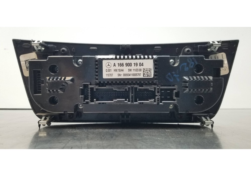 Recambio de mando climatizador para mercedes clase m (w166) ml 350 bluetec (166.004) referencia OEM IAM A1669001904  