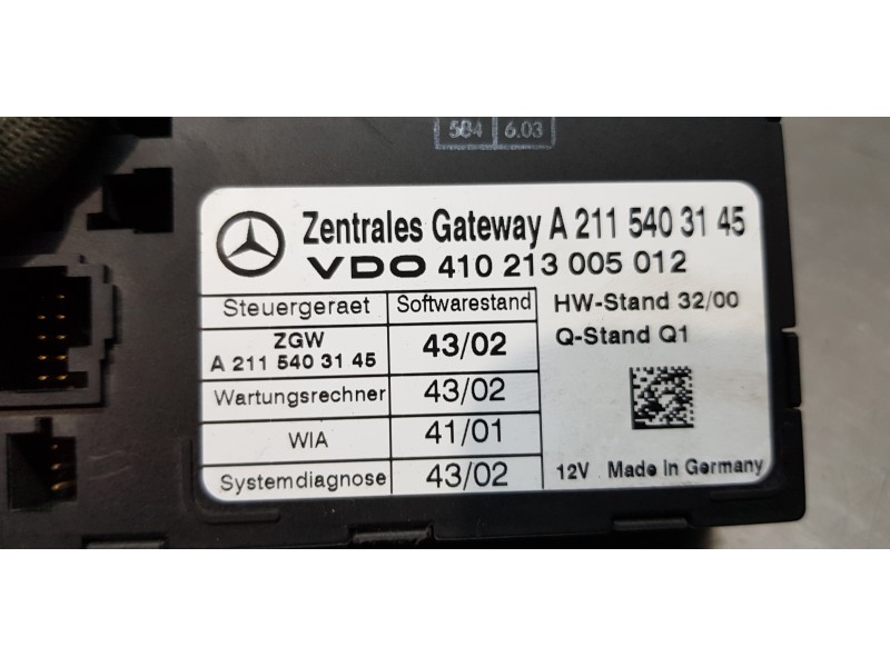 Recambio de modulo electronico para mercedes clase e (w211) berlina e 320 (211.065) referencia OEM IAM A2115403145  