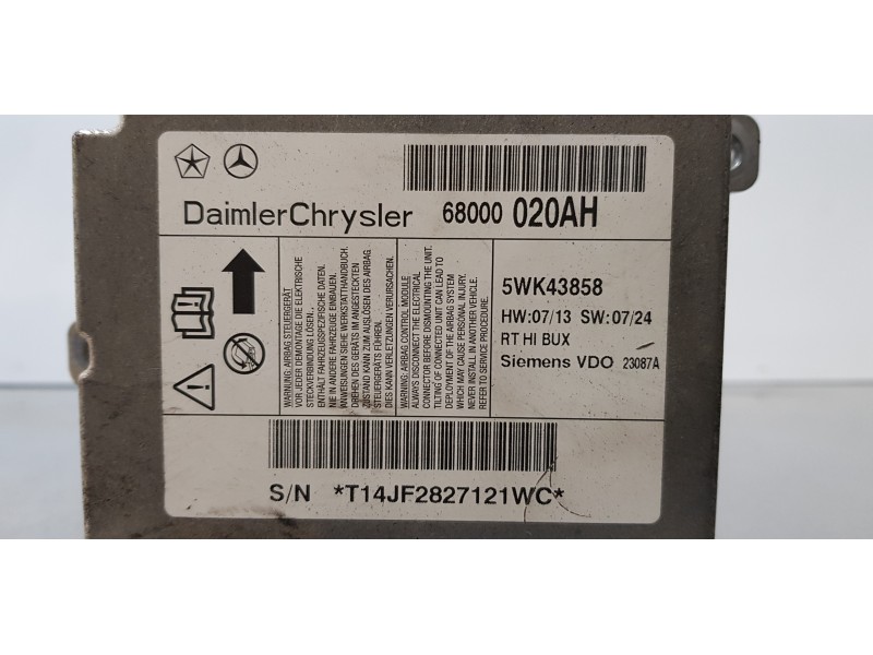 Recambio de kit airbag para chrysler grand voyager limited referencia OEM IAM 68000020AH  