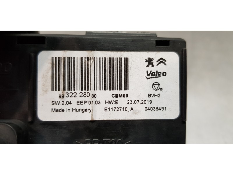 Recambio de modulo electronico para citroen c4 grand picasso spacetourer referencia OEM IAM 9832228080  