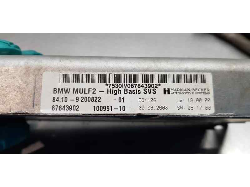 Recambio de amplificador de audio para bmw serie 1 berlina (e81/e87) 118d referencia OEM IAM 84109200822   Recambio de amplificador de audio para bmw serie 1 berlina (e81/e87) 118d referencia OEM IAM 84109200822