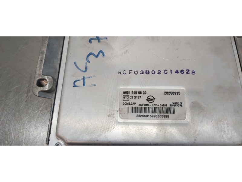 Recambio de centralita motor uce para ssangyong actyon 200 xdi 4wd limited referencia OEM IAM A6645406832   Recambio de centralita motor uce para ssangyong actyon 200 xdi 4wd limited referencia OEM IAM A6645406832