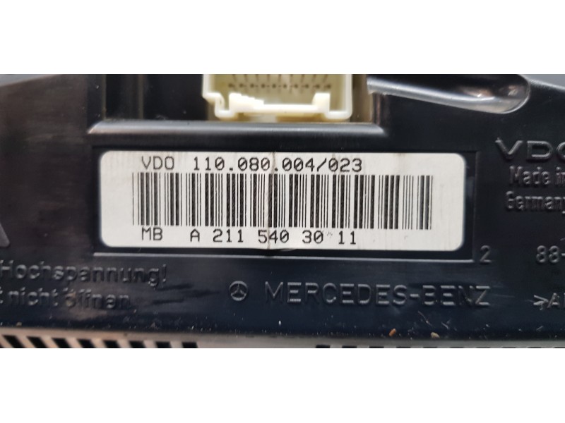 Recambio de cuadro instrumentos para mercedes clase e (w211) berlina e 240 (211.061) referencia OEM IAM A2115403011  