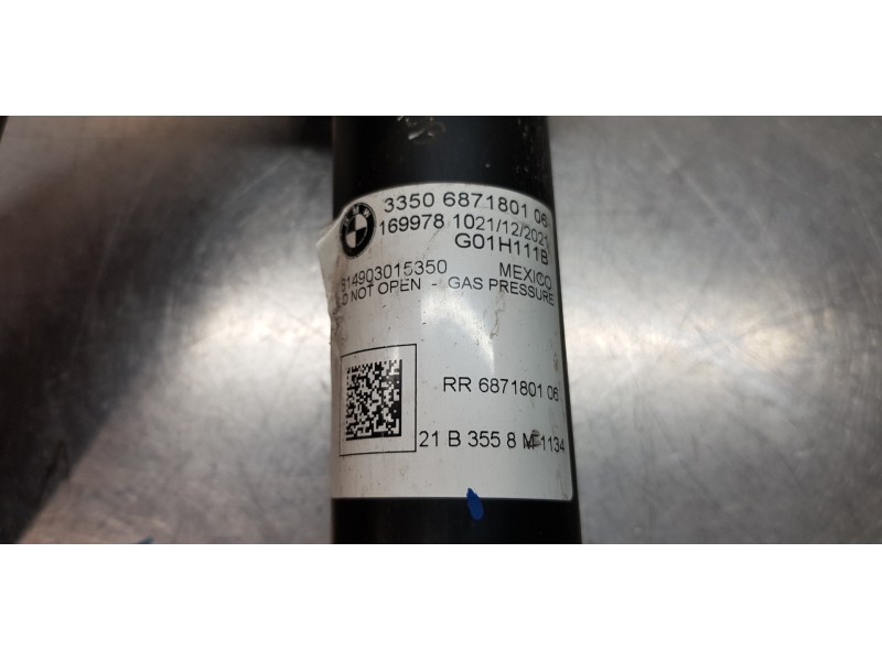 Recambio de amortiguador trasero izquierdo para bmw serie x3 (g01) xdrive20d referencia OEM IAM 33506871801  