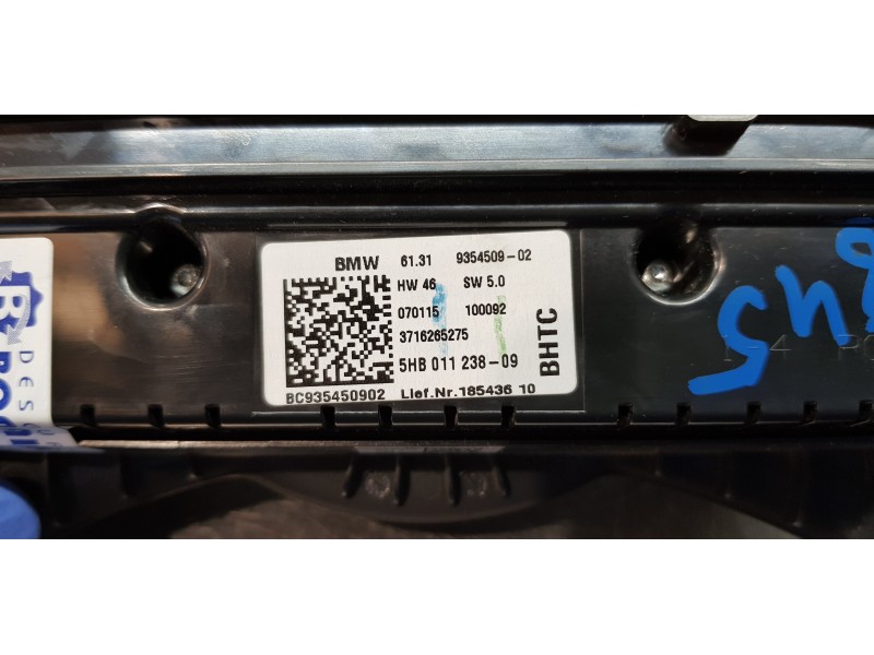 Recambio de mando climatizador para mini mini 5-trg. (f55) one d referencia OEM IAM 61319354509  