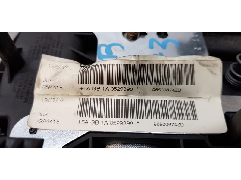 Recambio de airbag delantero izquierdo para peugeot 207 confort referencia OEM IAM 96500674ZD   Recambio de airbag delantero izquierdo para peugeot 207 confort referencia OEM IAM 96500674ZD