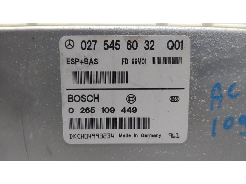 Recambio de modulo electronico para mercedes clase a (w168) 170 cdi (168.008) referencia OEM IAM 0275456032  