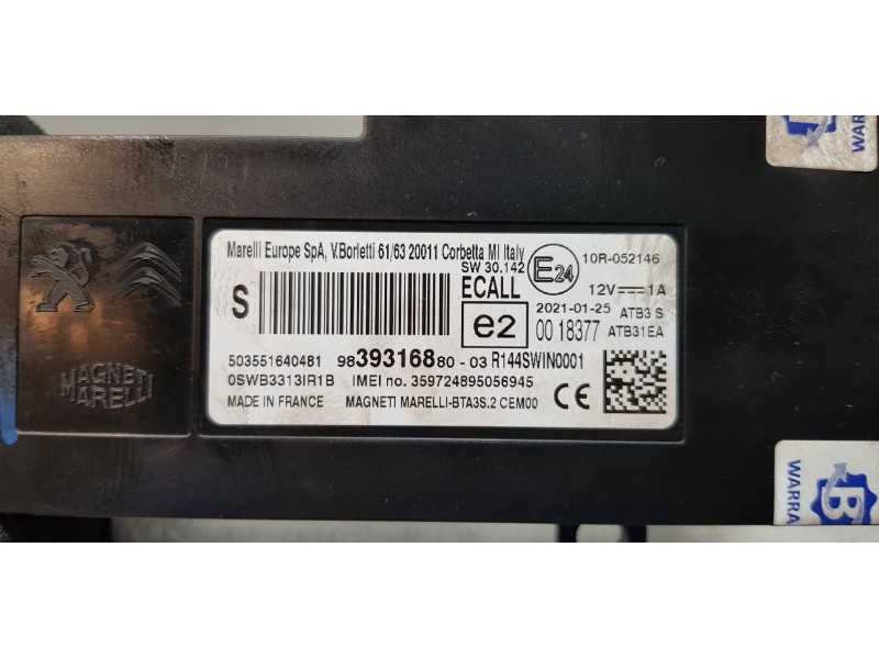Recambio de modulo electronico para citroen c4 grand picasso feel referencia OEM IAM 9839316880   Recambio de modulo electronico para citroen c4 grand picasso feel referencia OEM IAM 9839316880