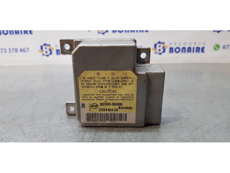 Recambio de centralita airbag para ssangyong korando 2.3 tdi referencia OEM IAM 8690006800   Recambio de centralita airbag para ssangyong korando 2.3 tdi referencia OEM IAM 8690006800