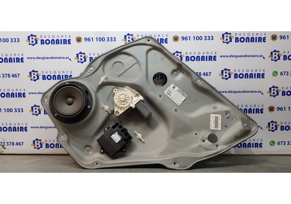 Recambio de elevalunas trasero derecho para mercedes clase a (w169) a 180 cdi (169.007) referencia OEM IAM A1697301479  