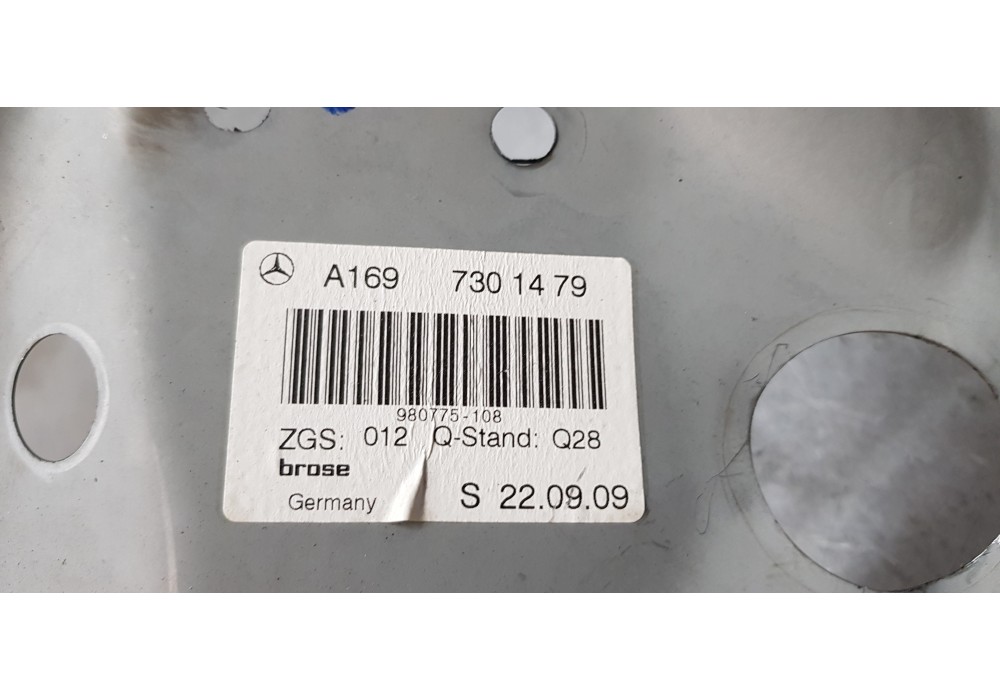 Recambio de elevalunas trasero derecho para mercedes clase a (w169) a 180 cdi (169.007) referencia OEM IAM A1697301479  