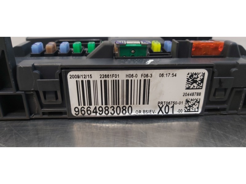 Recambio de caja reles / fusibles para peugeot 207 sport referencia OEM IAM 9664983080   Recambio de caja reles / fusibles para peugeot 207 sport referencia OEM IAM 9664983080