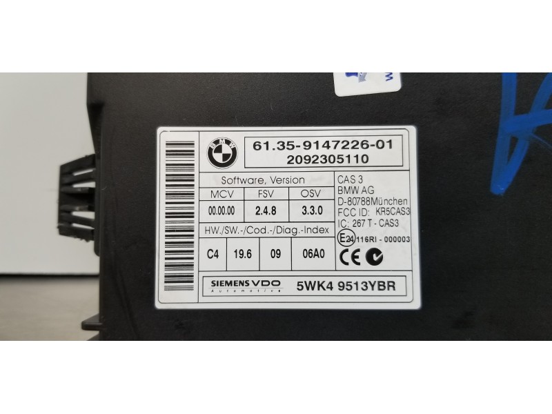 Recambio de modulo confort para bmw serie 1 berlina (e81/e87) 116d referencia OEM IAM 61359147226   Recambio de modulo confort para bmw serie 1 berlina (e81/e87) 116d referencia OEM IAM 61359147226