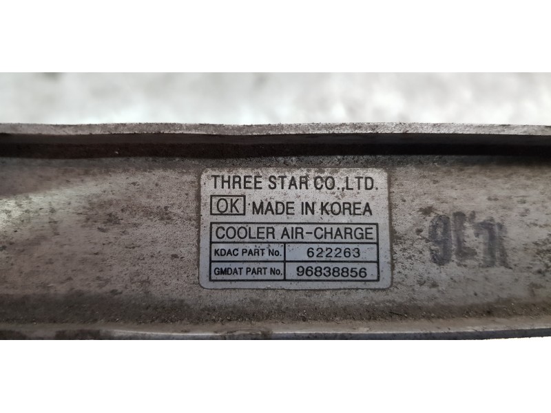 Recambio de intercooler para chevrolet epica lt referencia OEM IAM 96838856   Recambio de intercooler para chevrolet epica lt referencia OEM IAM 96838856