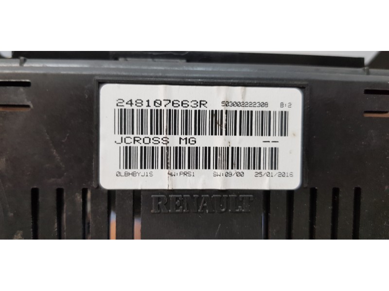 Recambio de cuadro instrumentos para renault scenic iii limited referencia OEM IAM 248107663R   Recambio de cuadro instrumentos para renault scenic iii limited referencia OEM IAM 248107663R