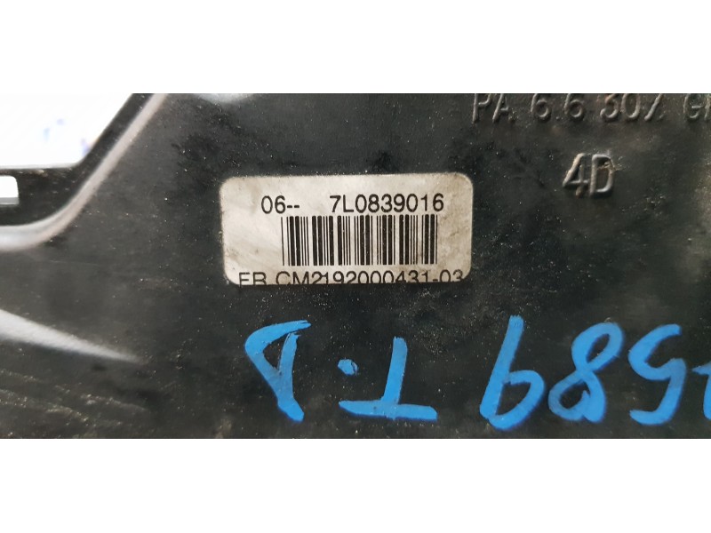 Recambio de cerradura puerta trasera derecha para seat toledo (5p2) stylance / style referencia OEM IAM 7L0839016  